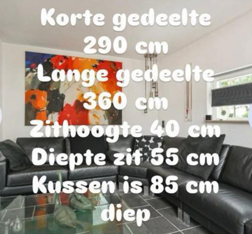 MUEBLE ESQUINERO DE CUERO LEOLUX NEGRO