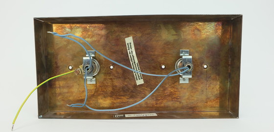 Image 1 of Applique de l'ère spatiale des années 1960-70 par Cosack-Leuchten : 2 abat-jour en verre épais et métal