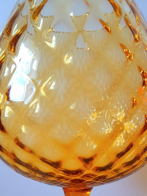 Empoli 1970 amber glass