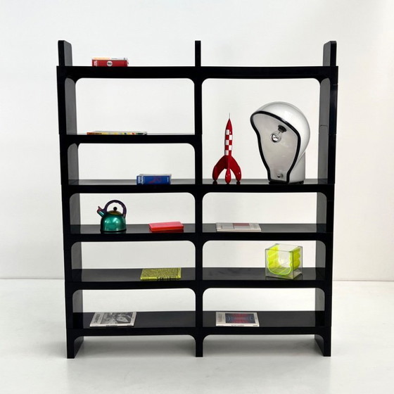 Image 1 of Etagère Modulable Noire par Olaf Von Bohr pour Kartell, 1970s