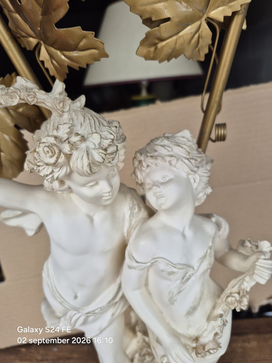 Lampe de table vintage – Ceramic, Glass (photo 6 of 8)