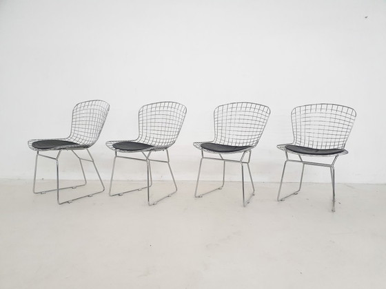 Image 1 of Set aus vier Drahtstühlen im Bertoia-Stil, 1970er Jahre
