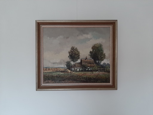 Painting B.H. Slotman - Size 50 x 60 cm