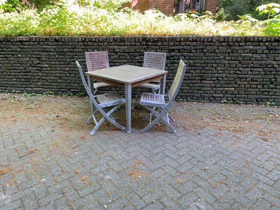 Image 1 of Design Folding Boat Set Teak (5)