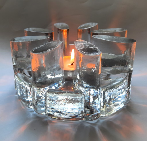 Georgshutte W. Germany 1970 Chauffe-théière Rechaud Crystal