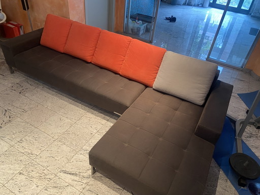 Alfa ZANOTTA hoekbank met chaise longue