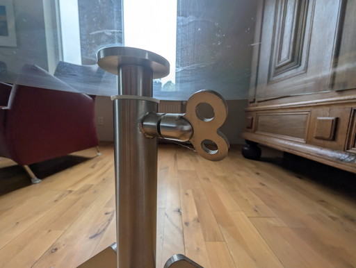 2 Tavolini laterali Metaform modello Dingo – bijzettafels, rvs