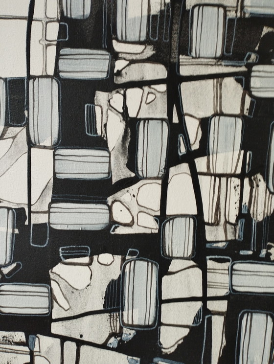Natia Antadze Abstracte Compositie XXL – Schilderijen & Tekeningen, Canvas (photo 13 of 15)