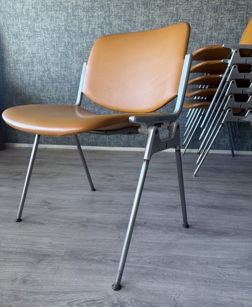 6 sedie DSC106 di Giancarlo Piretti per Castelli, anni '60