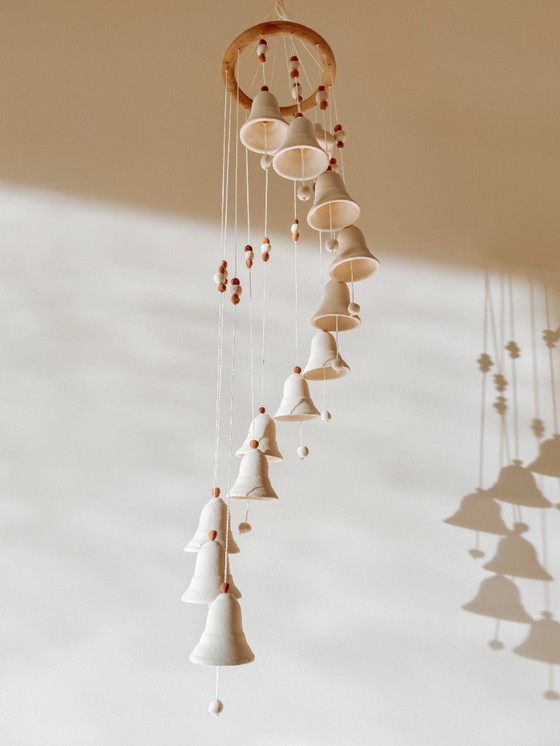Image 1 of Carillon éolien vintage en céramique - Mobile pour chambre d'enfant