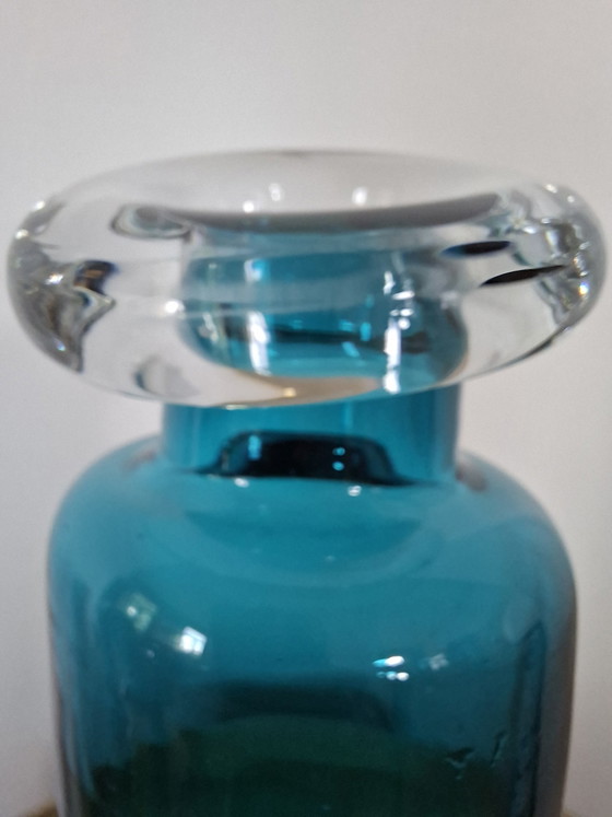 Image 1 of Vintage Rosenthal "Drunken Bottle" Vase – Turquoise (30 cm)