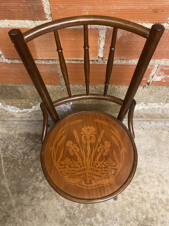 Image 1 of Chaise Bistrot THONET Mudson J. & J. Kohn Bentwood Bois Courbé 1930 Raro #D392