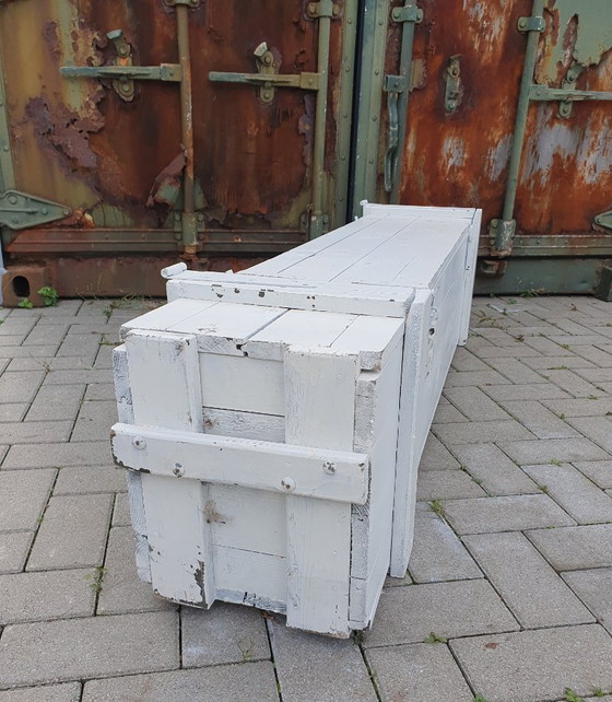 Image 1 of Bellissimo mobile contenitore/panca industriale