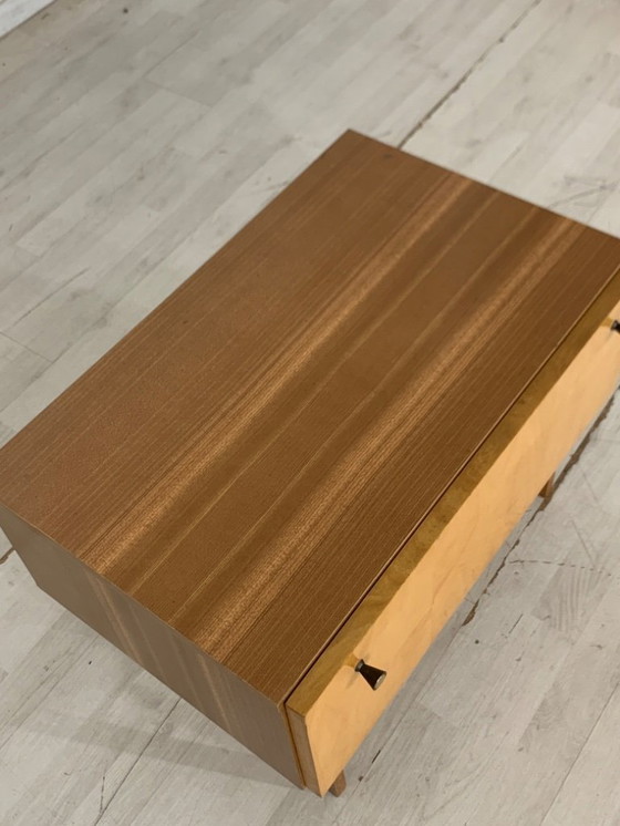 Image 1 of 2X Mid - Century bedside table bedside cabinets side tables vintage