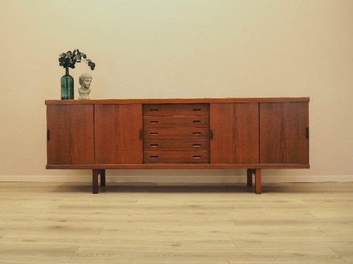 Teak Sideboard With Sliding Doors, Danish Modern Design From The 1960s – dressoirs, Wood (photo 2 of 25)