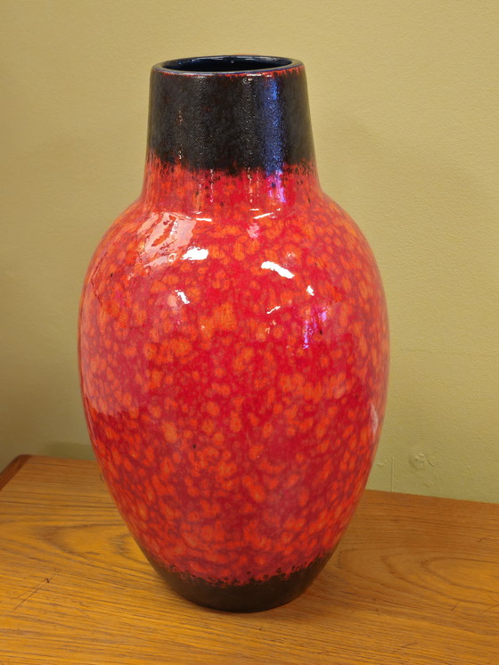 Image 1 of Vintage West Germany Scheurich Vloervaas Vaas Oorvaas 