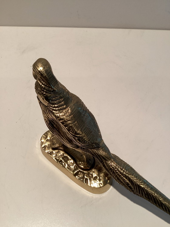 Vintage brass pheasant foot - Hollywood Regency/Mid-Century., Decorative Objects, Gold (photo 4 of 5)