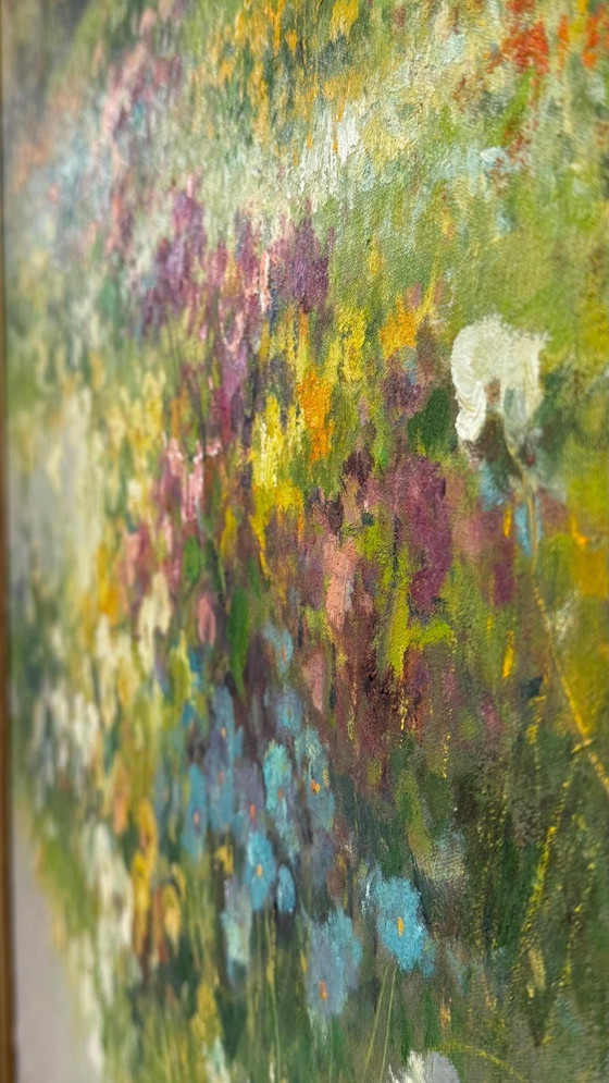 Image 1 of Oil on canvas (A.Raffandre 1995) like new 1.35cm x 65cm