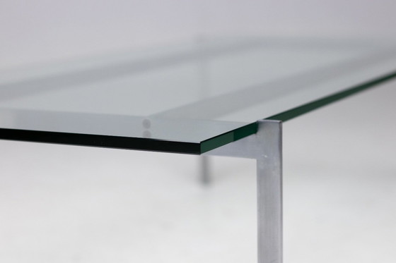 Image 1 of ARCHITECTURAL RECTANGULAR COFFEE TABLE IN STEEL AND GLASS