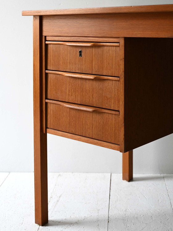 Image 1 of Vintage Scandinavian Teak Desk, 1960s