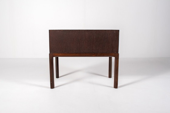 Image 1 of Kai Kristiansen für Aksel Kjersgaard – dänischer moderner Konsolentisch und Spiegel
