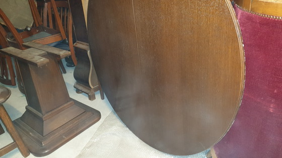 Image 1 of Klassiek Eiken eetkamer tafel Uitschuifbaar met tussenblad