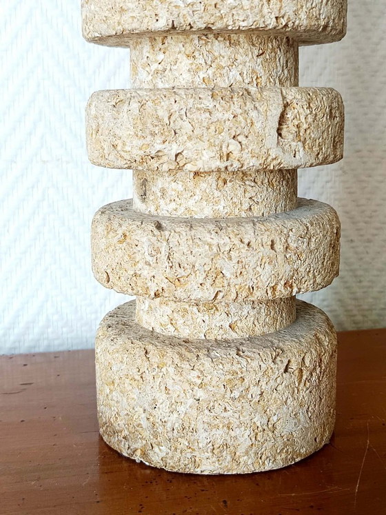 Tormos Style Brutalist Stone Lamp, Circa 1970 – Table lamps (photo 7 of 12)