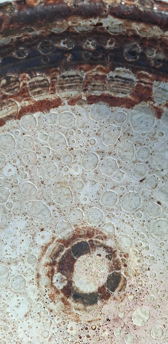 Braun/cremefarben getönte, glasierte Keramikschale, Zaalberg Holland – Schalen, Ceramic (photo 4 of 5)