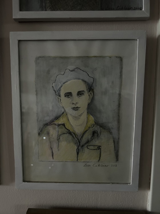 Image 1 of Twee tekeningen van Loes Enklaar. 