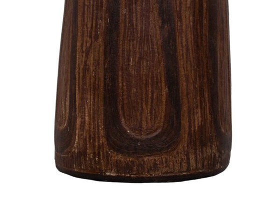 Grande vaso d'arte brutalista unica fatto a mano Jan van Stolk 1962 Olanda – Sculture, Ceramic (photo 36 of 40)
