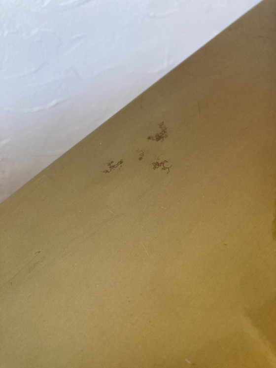 Image 1 of Electro-galvanized metal seat, brass effect. Pharrell Williams / Louis Vuitton fashion show, 2024