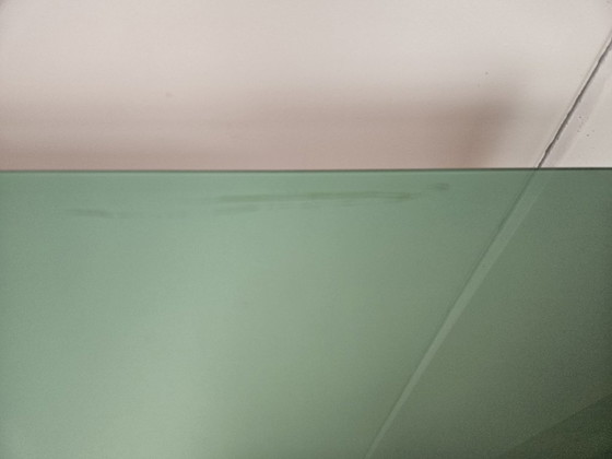 Image 1 of Mahogany-clad sideboard with glass top