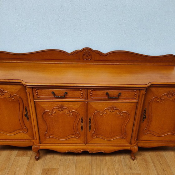 Image 1 of Vintage country Louis wall cupboard buffet cupboard dresser chest of drawers