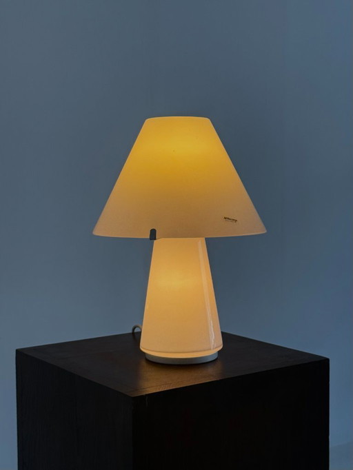 Vintage Italiaanse Mushroom Tafellamp van Carlo Nason voor AV Mazzega klein