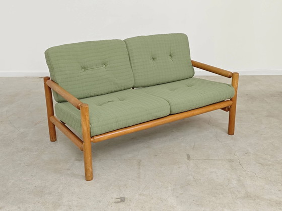 Complete modernist green chalet living room, Czechoslovakia 1970. – Lounge sets, Wood, Mid Century Modern (photo 9 of 9)