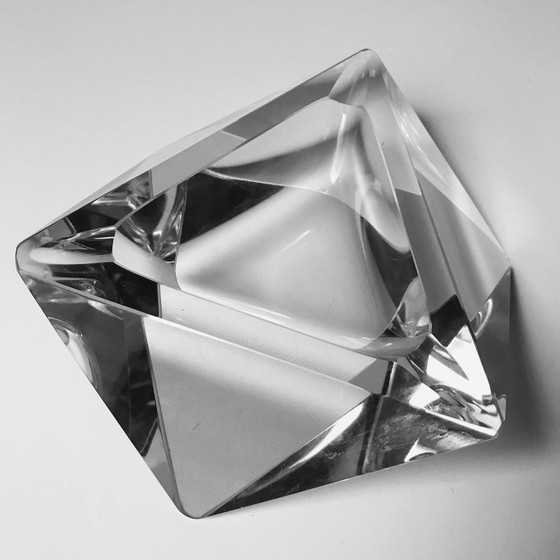 Image 1 of Vintage modernistische asbak - Kristal - 1970