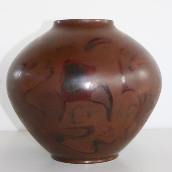 Image 1 of Bronze Vase - Yoshino Takeji - Japan