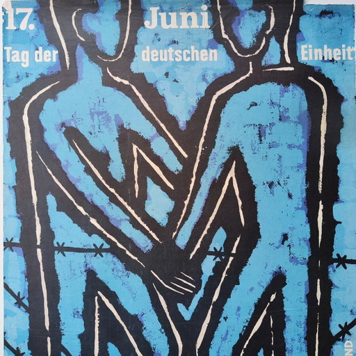 17 giugno - Giorno dell'Unità Tedesca - Manifesto d'epoca