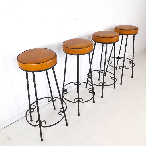 4X Vintage Barstool