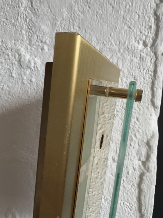 Image 1 of Applique Grossmann in ottone e vetro, anni '80