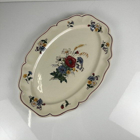 Piatto Ovale "Agreste" Sarreguemines, XX Secolo – Stoviglie, Ceramic, Vintage (photo 3 of 7)