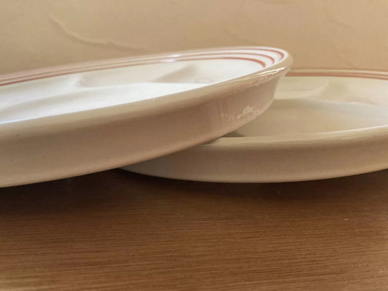 Image 1 of 5 platos de fondue compartimentados, fabricados en Italia