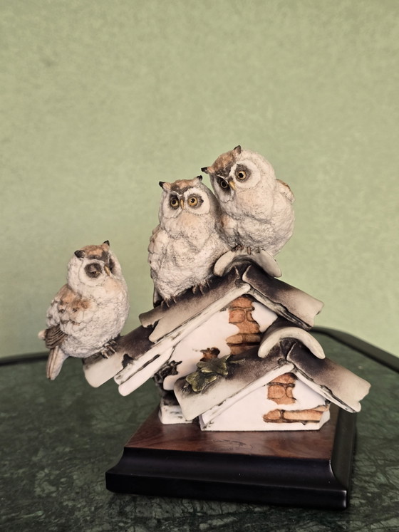 Giuseppe Armani Owls on Roof - Vintage Porcelain Figurine – Decorative Objects (photo 2 of 10)