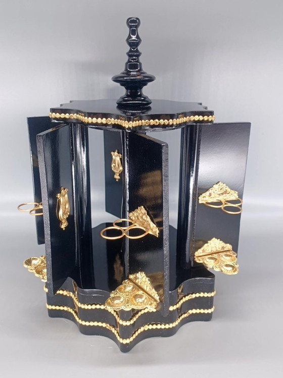 Image 1 of cave ou manège à cigares en forme de kiosque d'époque Napoléon III XIXème