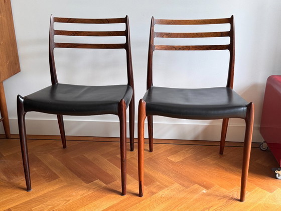 Image 1 of 6 chaises Niels Otto Møller