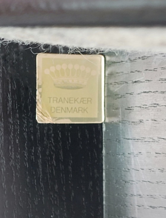 Image 1 of Ensemble de 4 chaises de salle à manger noires. Iris, Tranekaer, Danemark