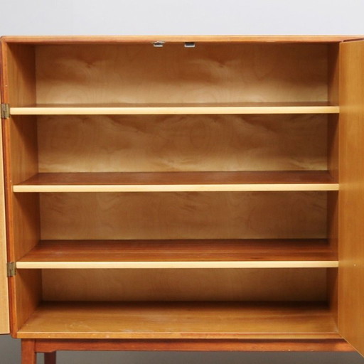 Vintage mahogany sideboard with storage and drawers - Sweden, 1960s
