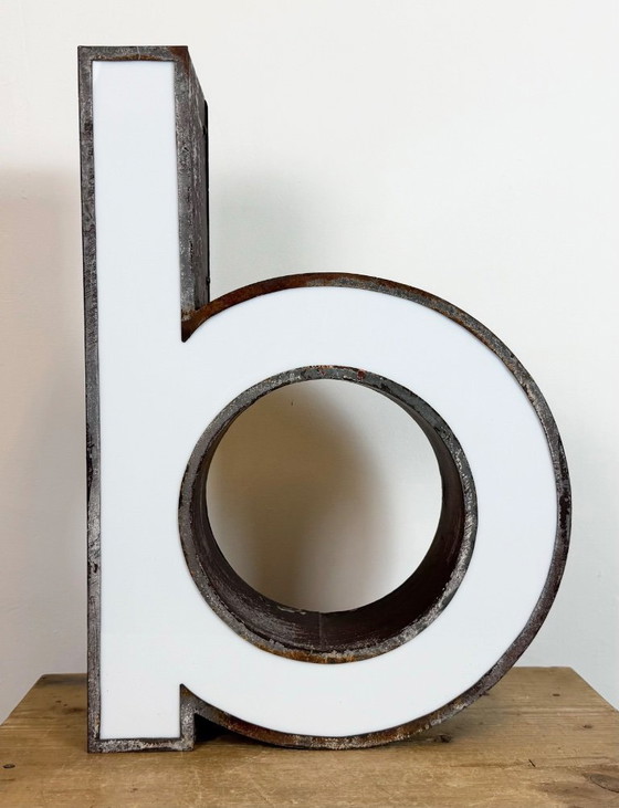 Image 1 of Vintage Illuminated Advertising Letter B , 1960s