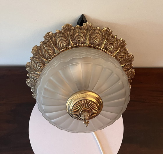 Image 1 of Art-Deco-Deckenlampe Vermutlich 1950er Jahre
