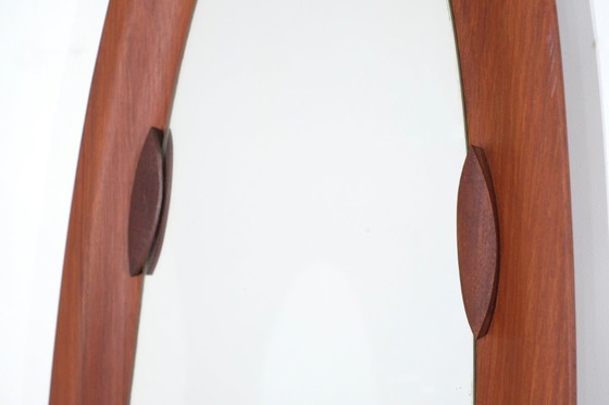 Image 1 of Miroir en bois italien du milieu du siècle, Italie - années 1960